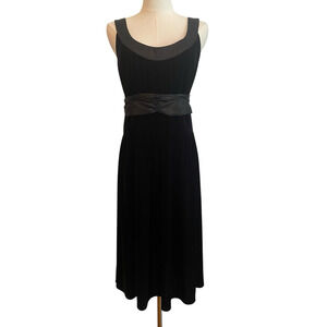 Sandra Darren Black Velvet Dress Size 12 Elegant Whimsigoth Fairy Party Holiday